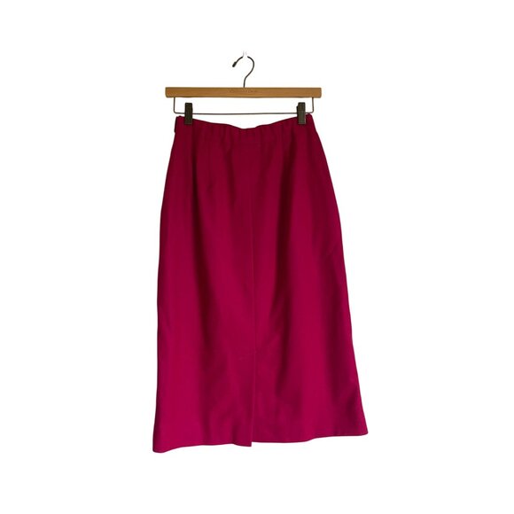 Vintage VTG Pendleton Pink Wool Pencil Skirt Made in USA Size 6 - Picture 2 of 9